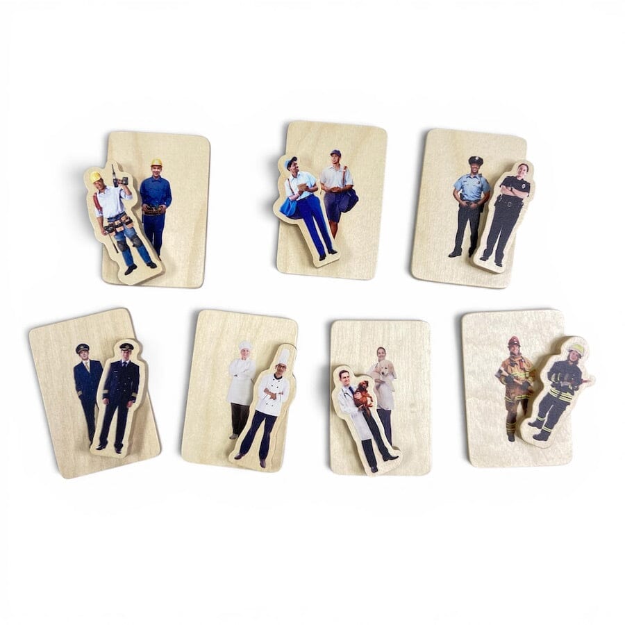 MontiKids Similar Pairs Wooden Figure Set Toys 