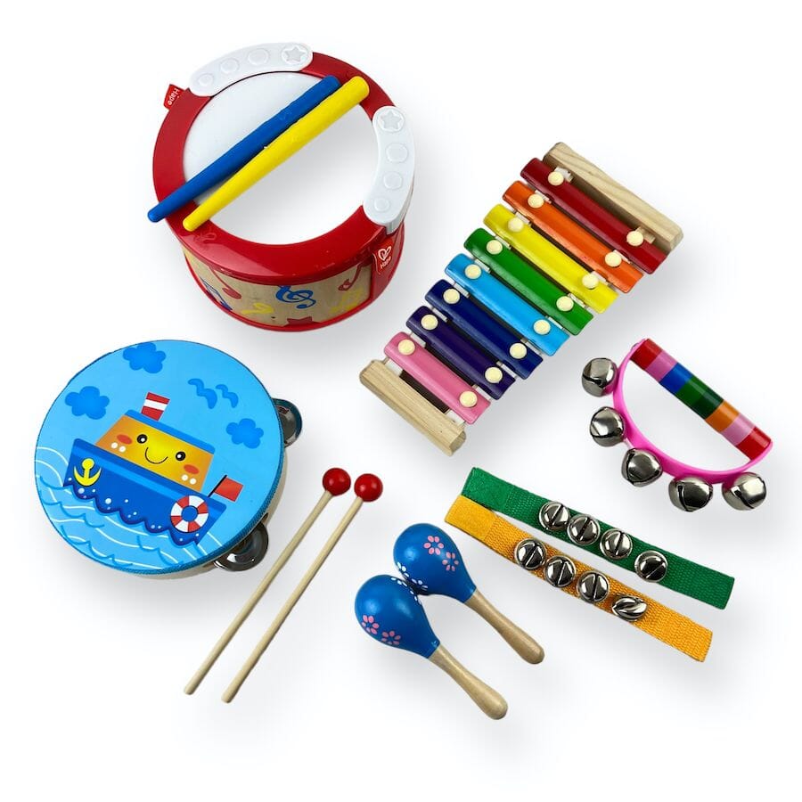 Musical Play Set with Hape Drum Toys 