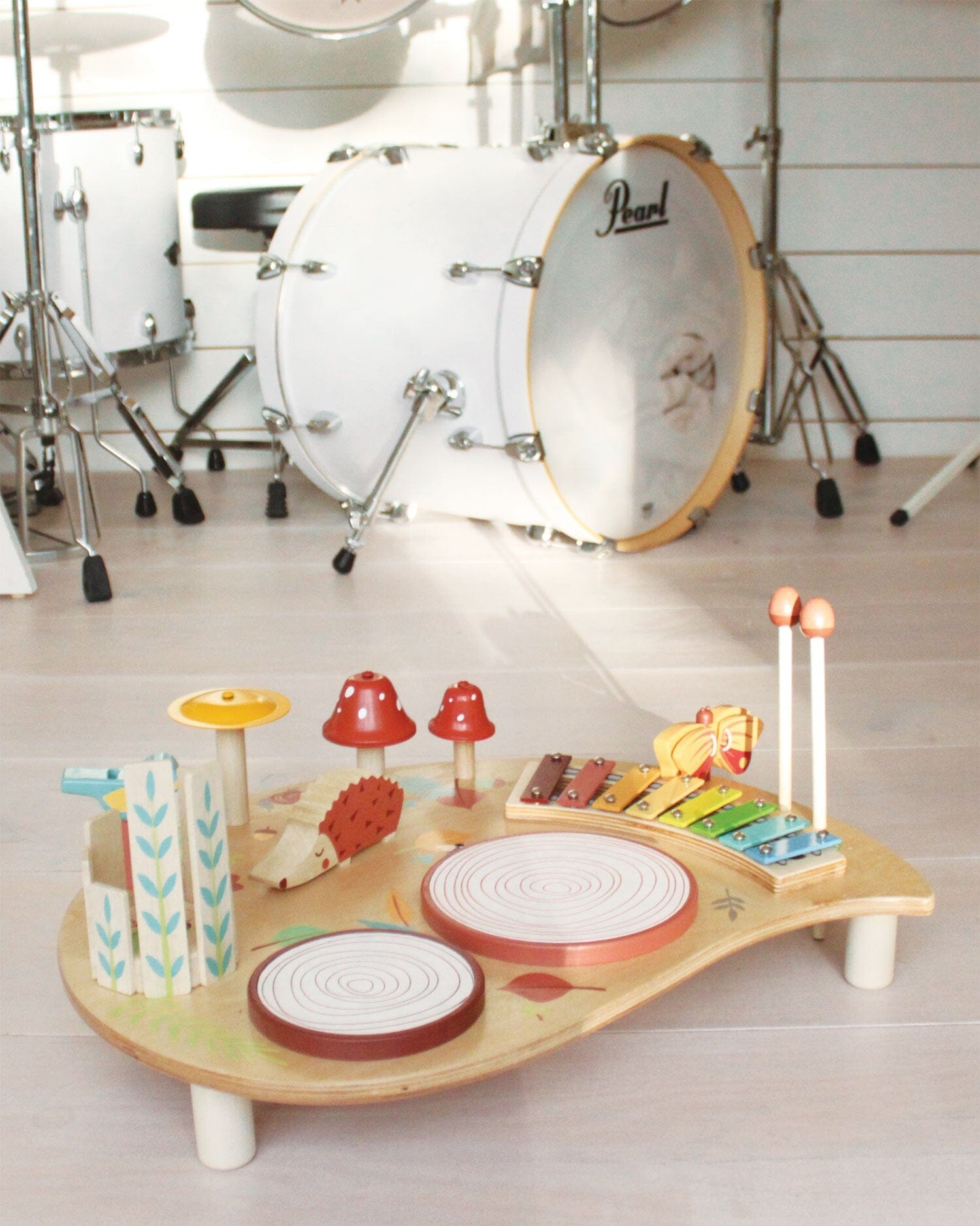 TenderLleaf Toys Musical Table in the music studio