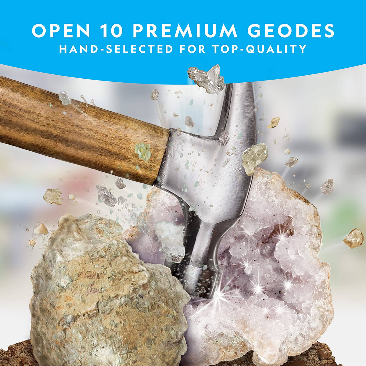National Geographic Break Open 10 Premium Geodes NGGEO10