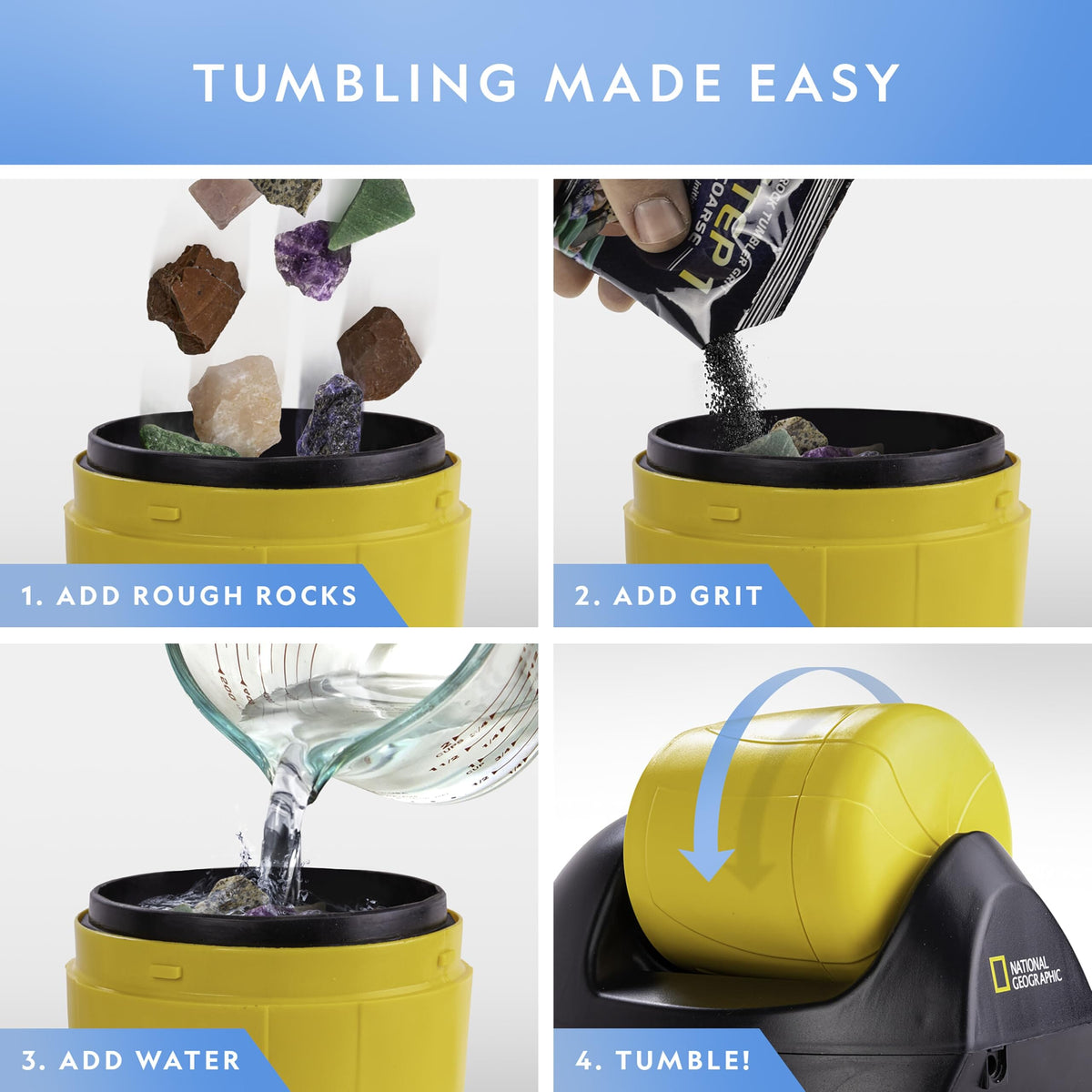 National Geographic Starter Rock Tumbler Kit NGTUMBLER2