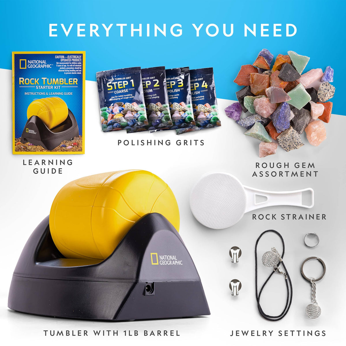 National Geographic Starter Rock Tumbler Kit NGTUMBLER2