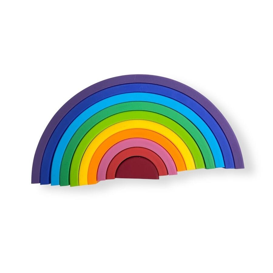 TOYCYCLE - Nesting Silicone Rainbow Stacker