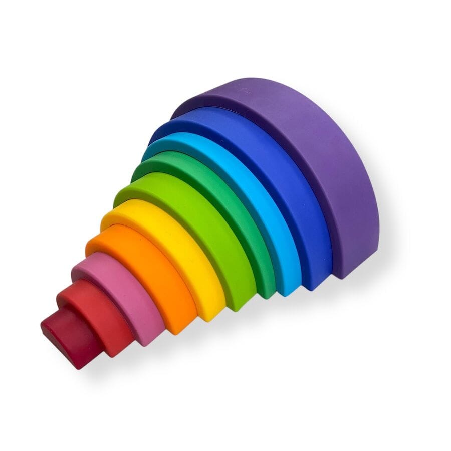 TOYCYCLE - Nesting Silicone Rainbow Stacker