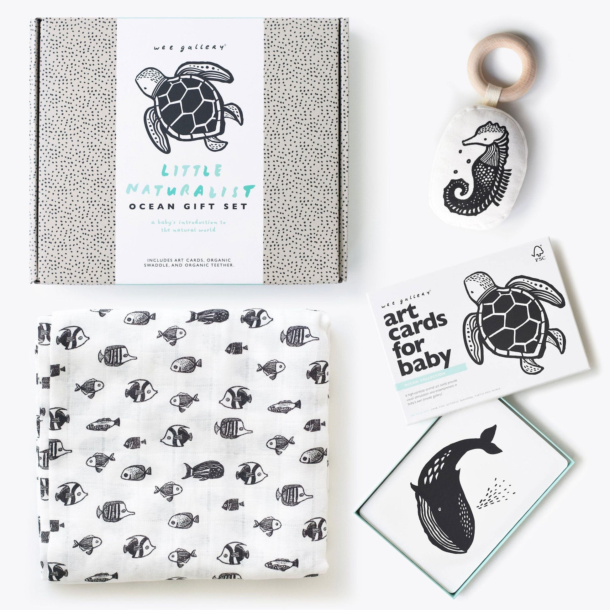 Wee Gallery - Newborn Baby Gift Set - Ocean