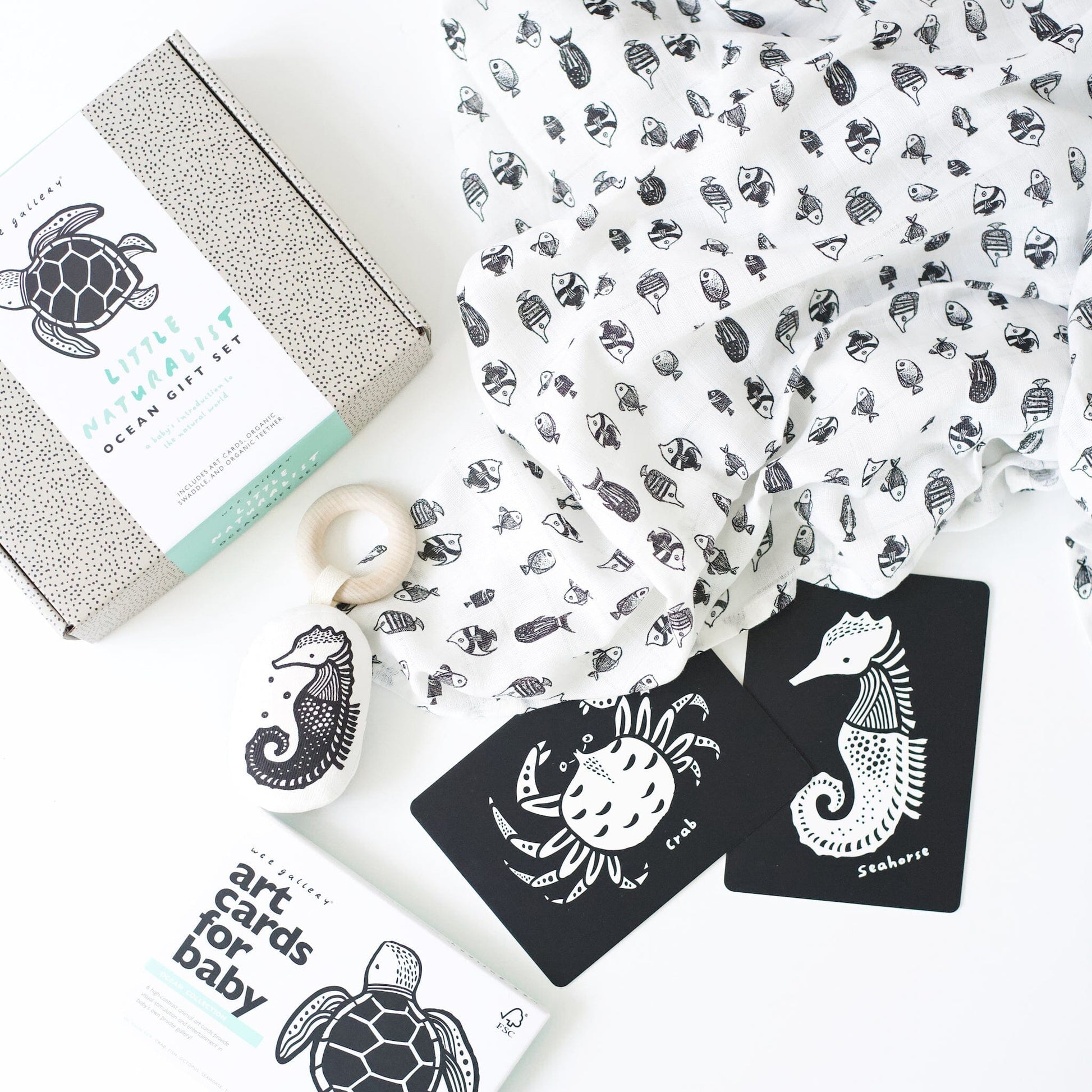 Wee Gallery - Newborn Baby Gift Set - Ocean
