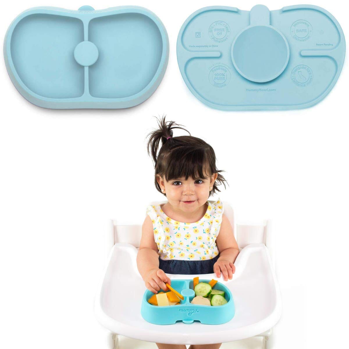 Nummy - Nummy Silicone Bowls with Suction - 2 Pk