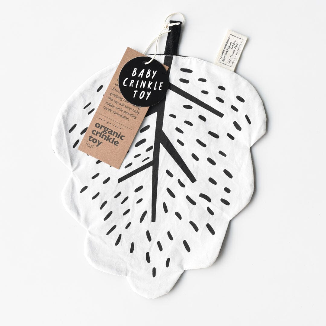 Wee Gallery - Organic Crinkle Toy - Leaf