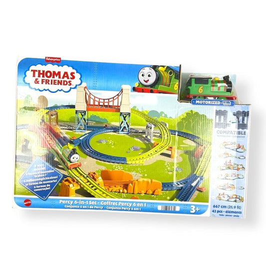 Thomas & Friends - Percy 6 - in - 1 Set with Motorized Percy Train