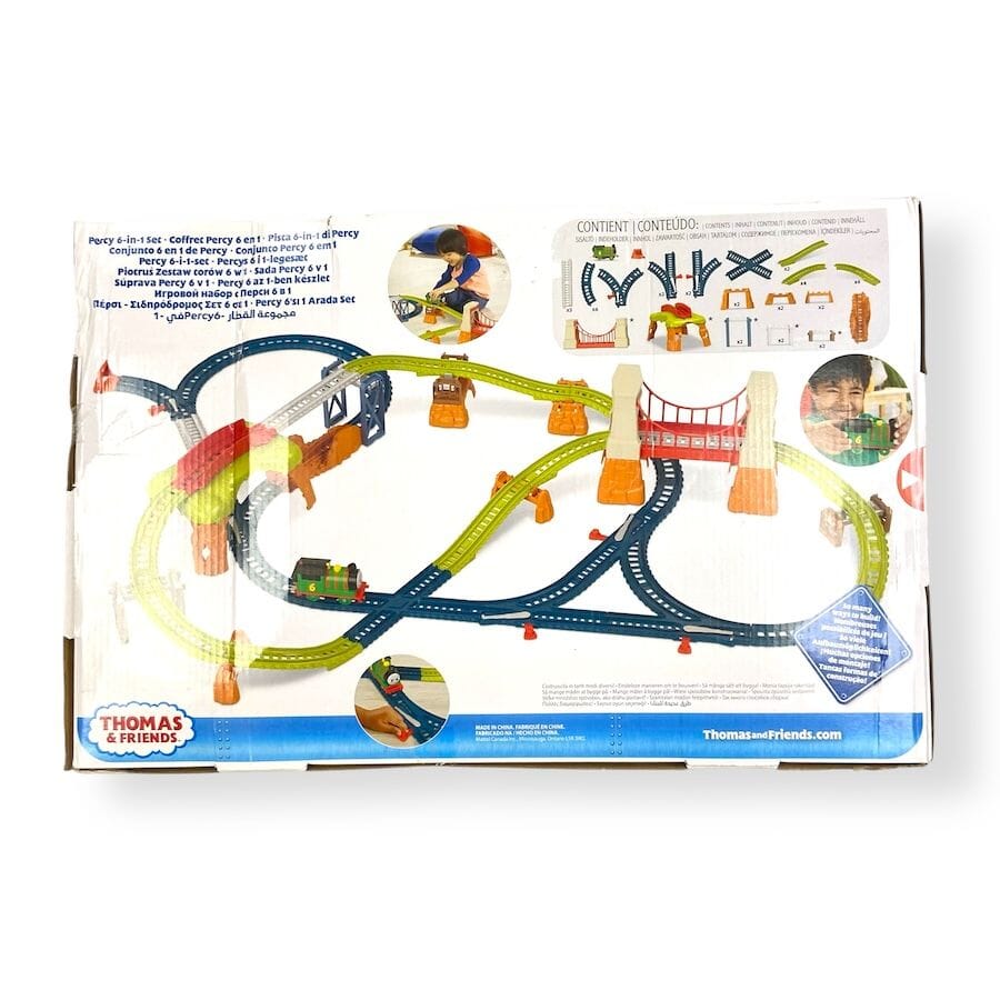Percy 6-in-1 Set with Motorized Percy Train Toys 