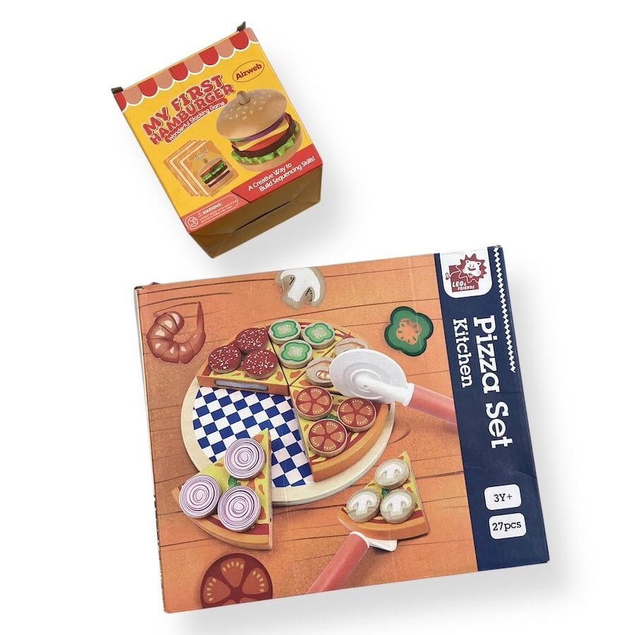 Mixed Brands - Pizza & Burger Toy Food Bundle