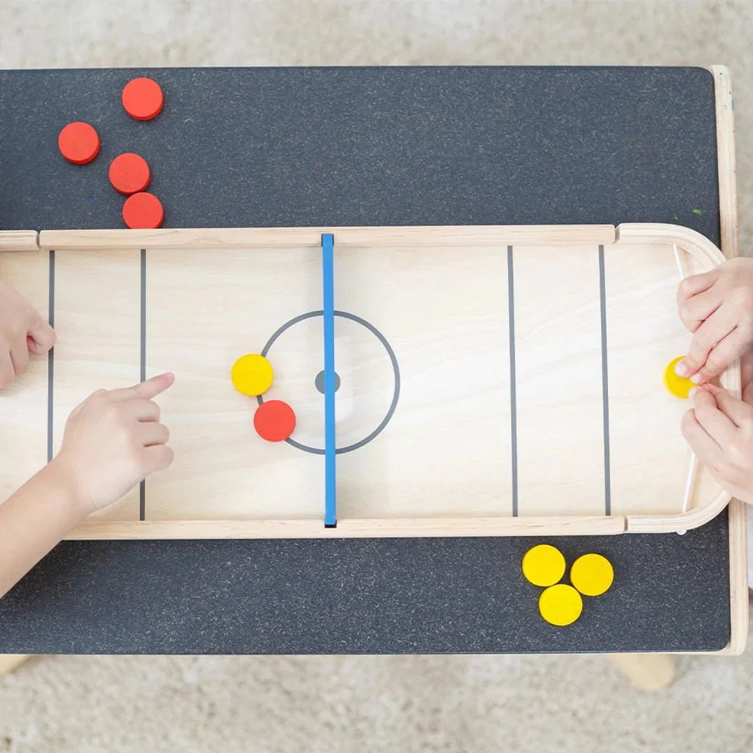 PlanToys - PlanToys 2 - in - 1 Shuffleboard Game