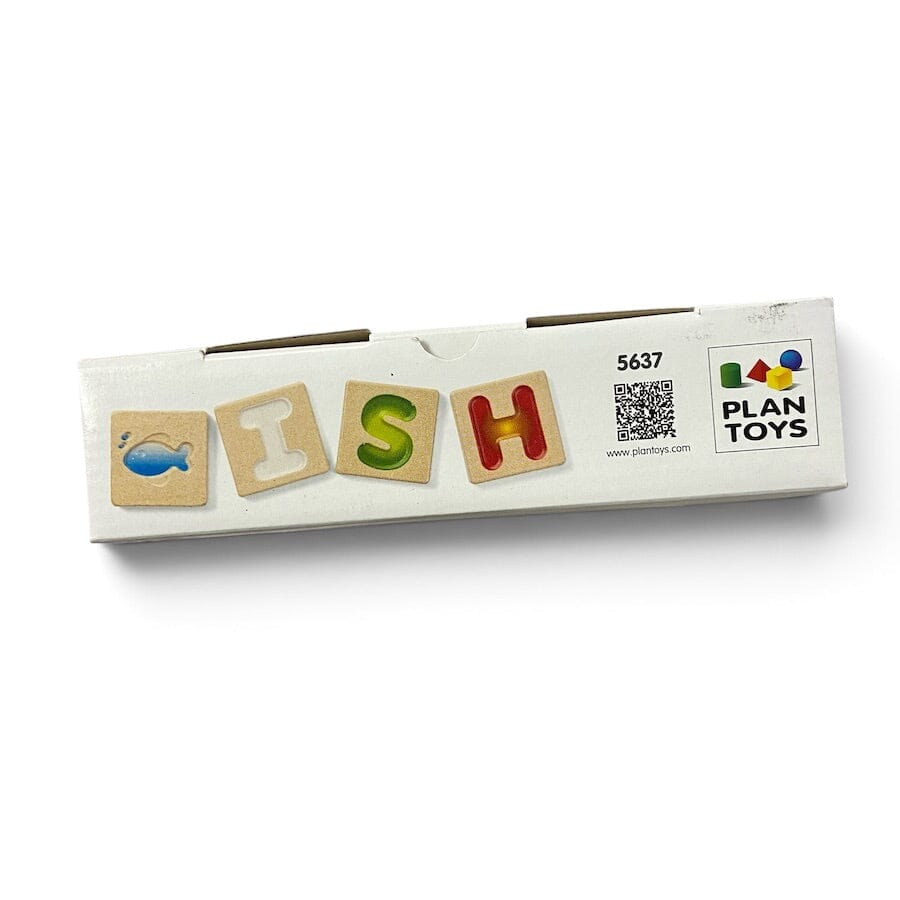 PlanToys Alphabet A-Z Wooden Tiles Toys 