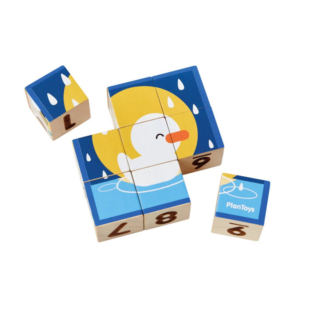 PlanToys - PlanToys Animal Puzzle Cube