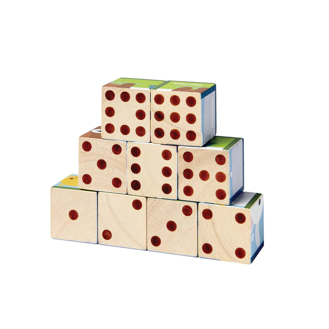 plantoys animal puzzle cube wooden puzzle cubes for toddlers showing dots