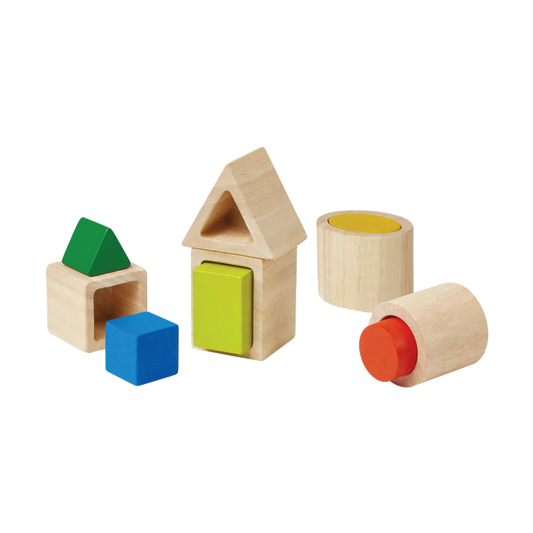 PlanToys Geo Matching Blocks Building Toys 