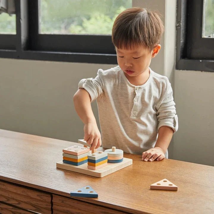 PlanToys - PlanToys Geometric Sorting Board - Orchard