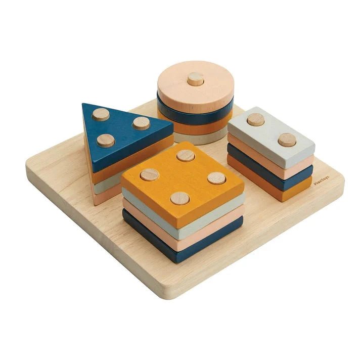 PlanToys - PlanToys Geometric Sorting Board - Orchard