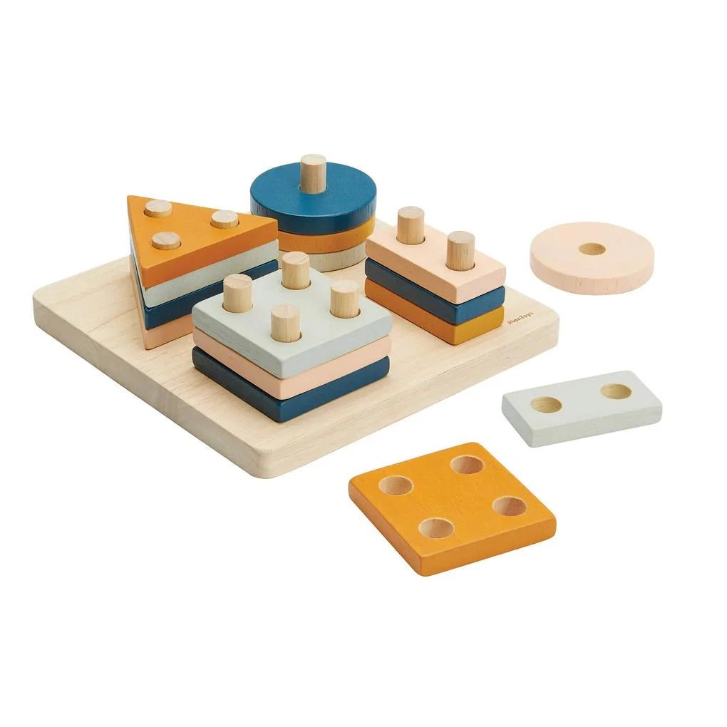 PlanToys - PlanToys Geometric Sorting Board - Orchard