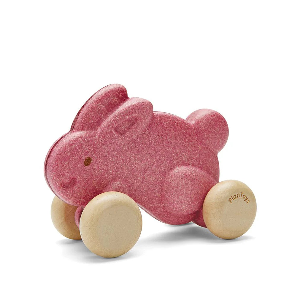 PlanToys Push Along Bunny Toys Pink 