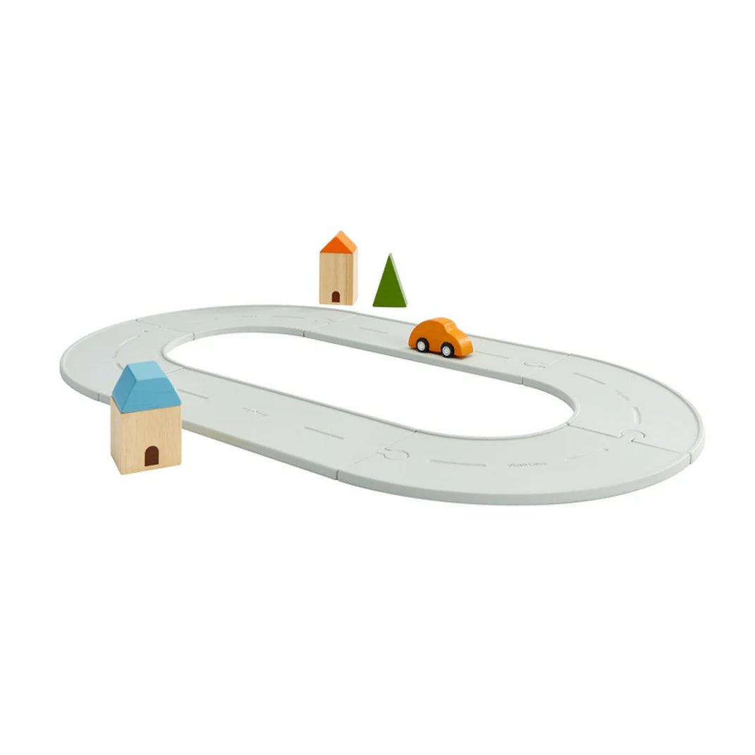 PlanToys - PlanToys Rubber Road & Rail Set - Small