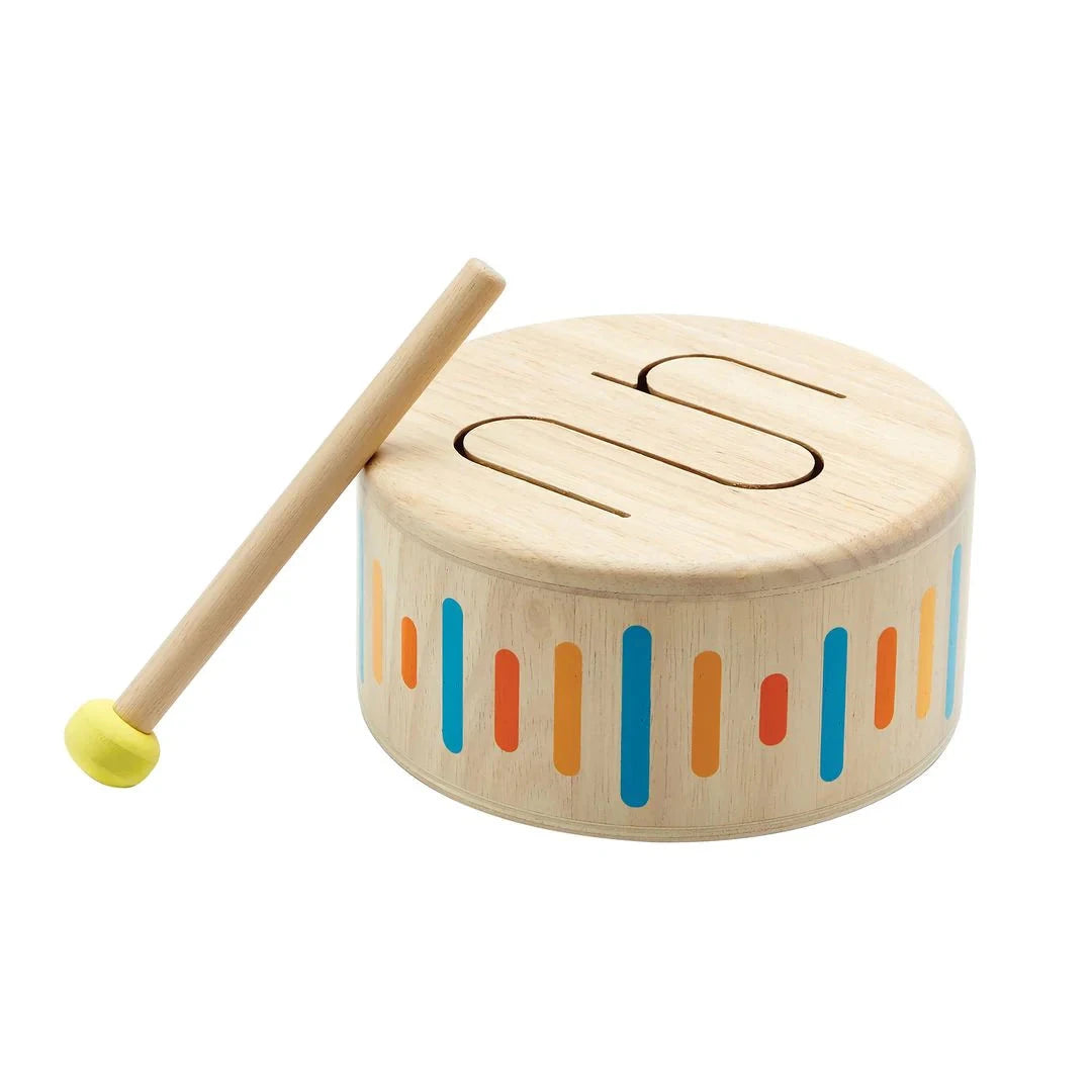 PlanToys Toy Solid Wooden Drum Clearance Solid Drum II 