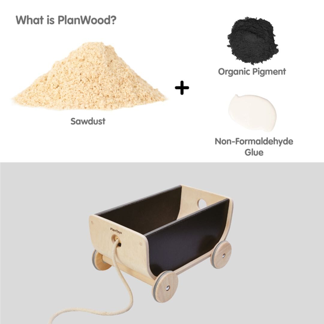 PlanToys USA - PlanToys Wooden Wagon Toy