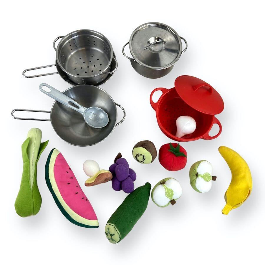Mixed Brands - Play Food and Pots Bundle