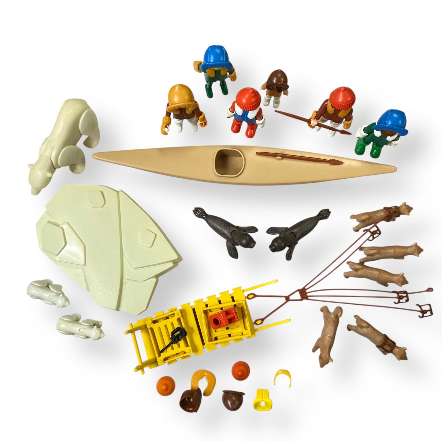 Playmobil Arctic Sea Bundle with Sled Dogs Toys 
