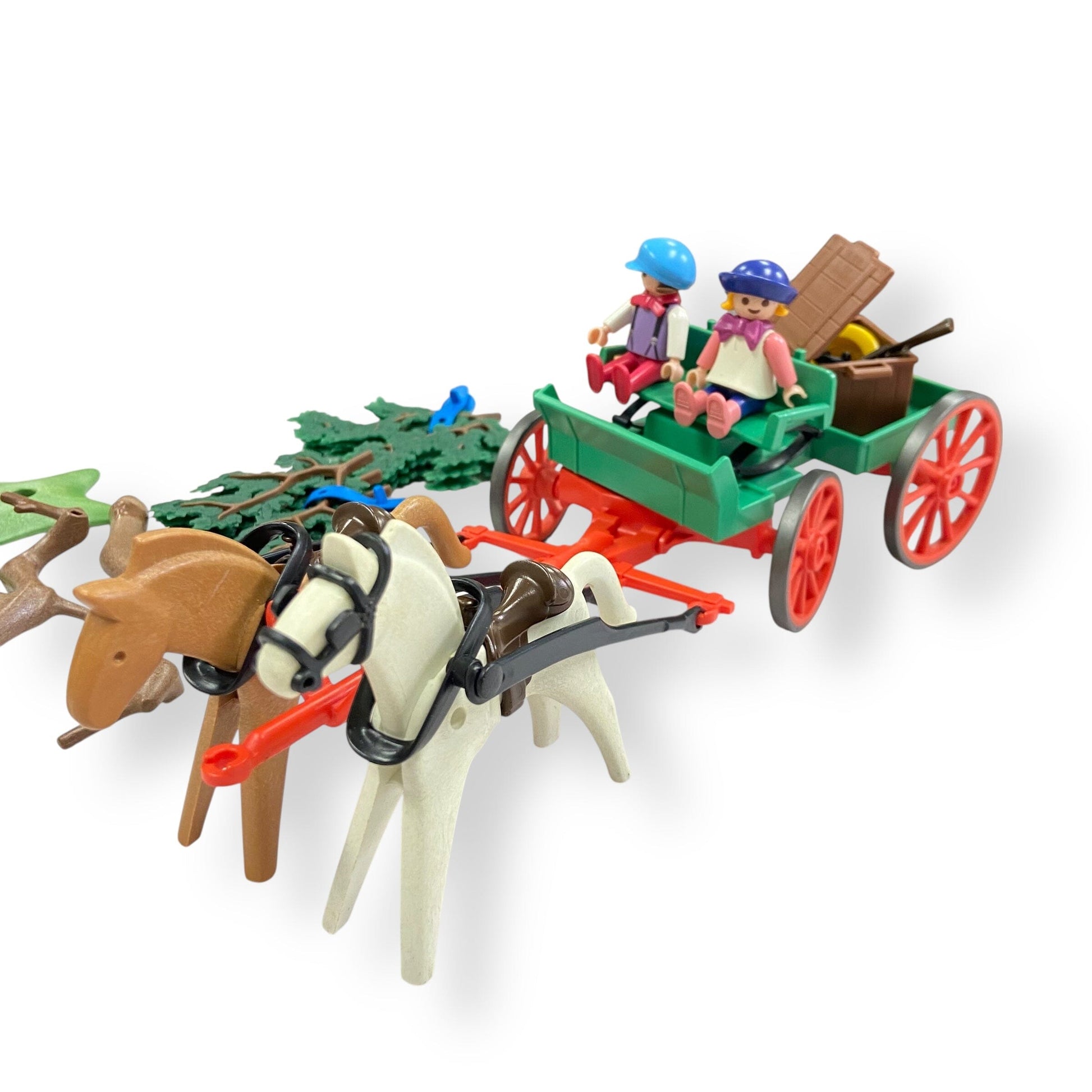 Playmobil Western Wagon & Trees Bundle Toys 