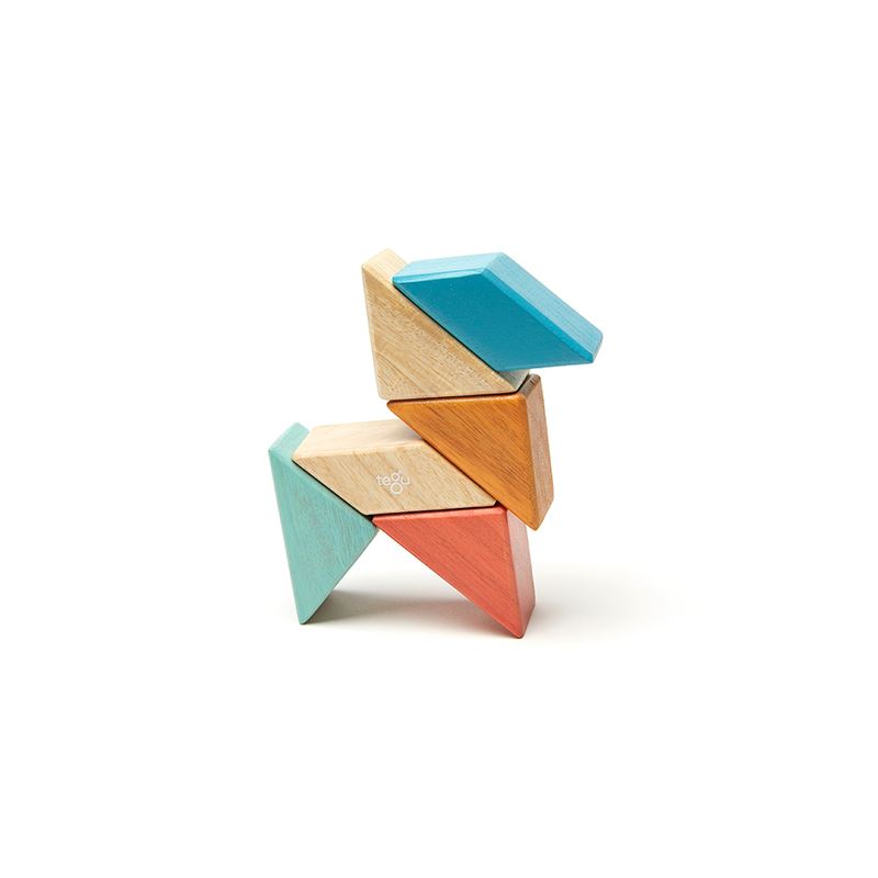 Pocket Pouch Prism <br>Magnetic Wooden Blocks <br>6 pieces 
