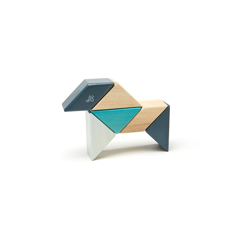 Pocket Pouch Prism <br>Magnetic Wooden Blocks <br>6 pieces 