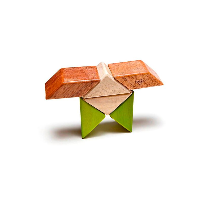 Pocket Pouch Prism <br>Magnetic Wooden Blocks <br>6 pieces 