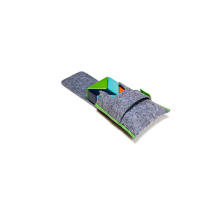 Pocket Pouch Prism <br>Magnetic Wooden Blocks <br>6 pieces 