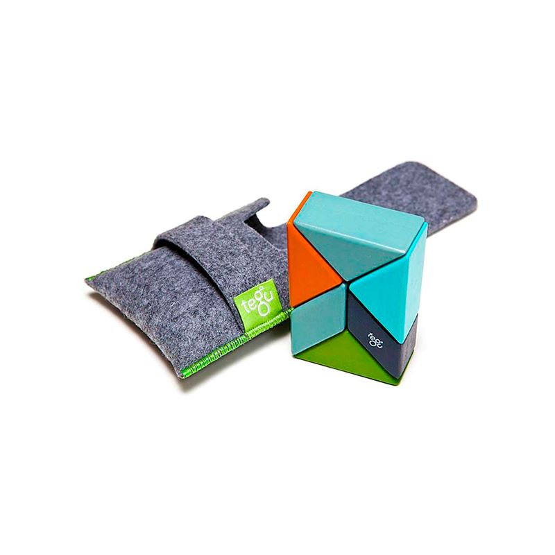 Pocket Pouch Prism <br>Magnetic Wooden Blocks <br>6 pieces Nelson 