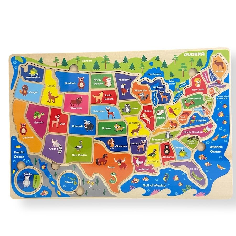 Quokka Wooden Geography Puzzles Puzzles 