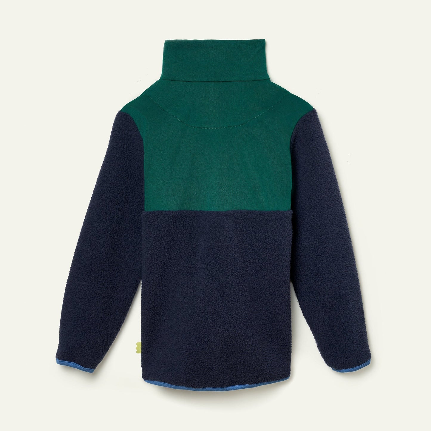 Recycled Cotton and Sherpa Navy Zip up Jackets 