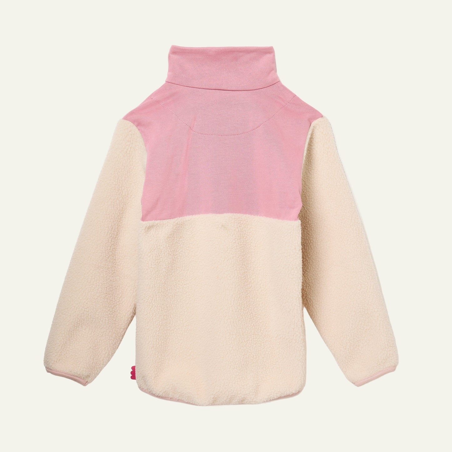Recycled Cotton and Sherpa Pink Zip up Jackets 
