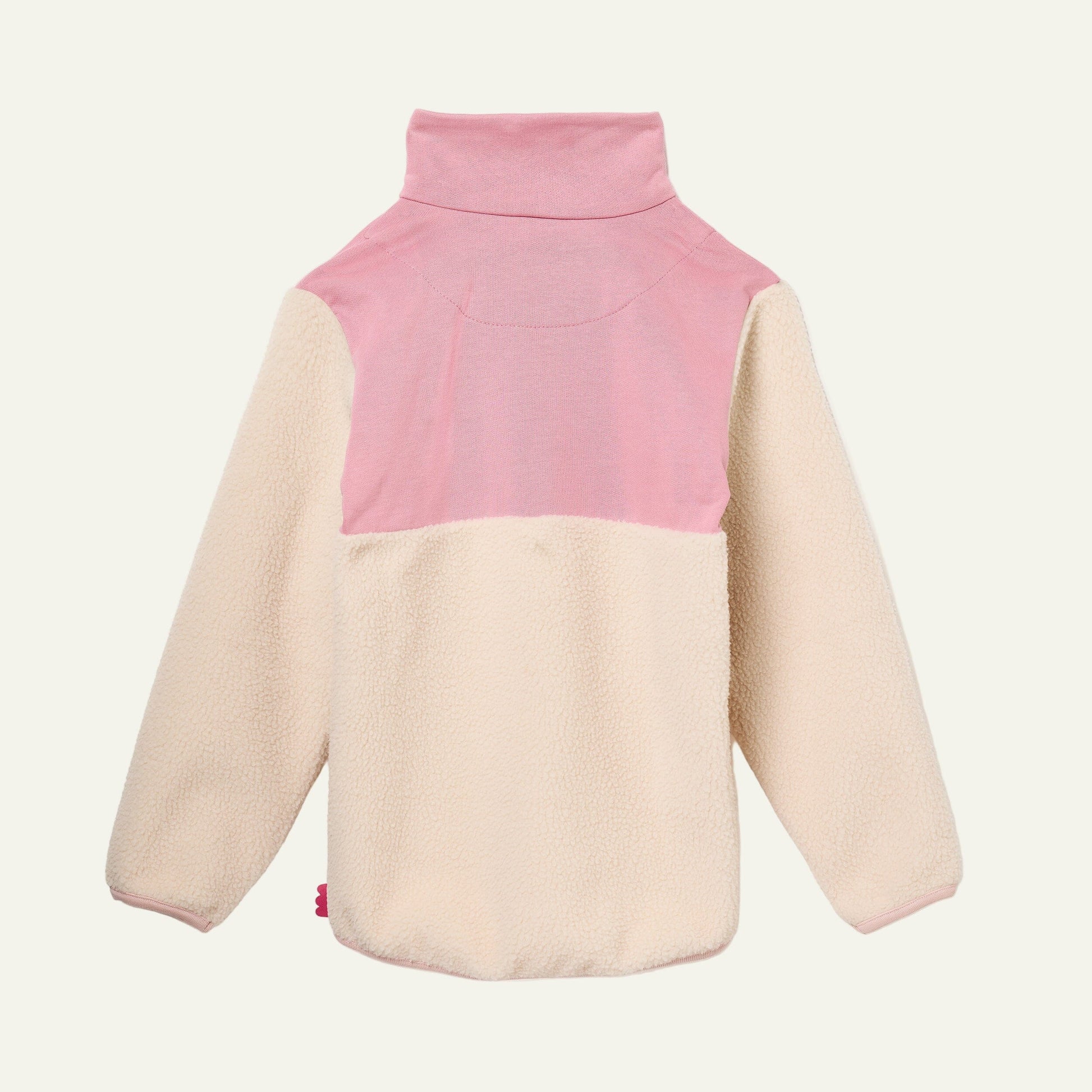 Recycled Cotton and Sherpa Pink Zip up Jackets 