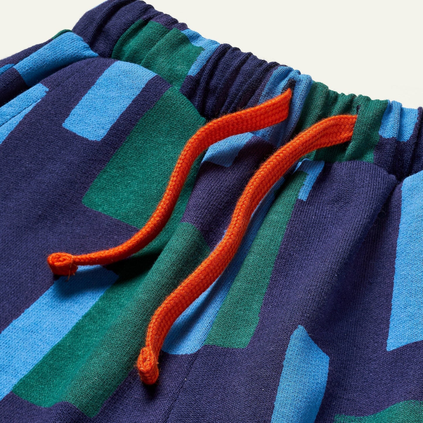 Recycled Cotton Blue Block Jogger Joggers 