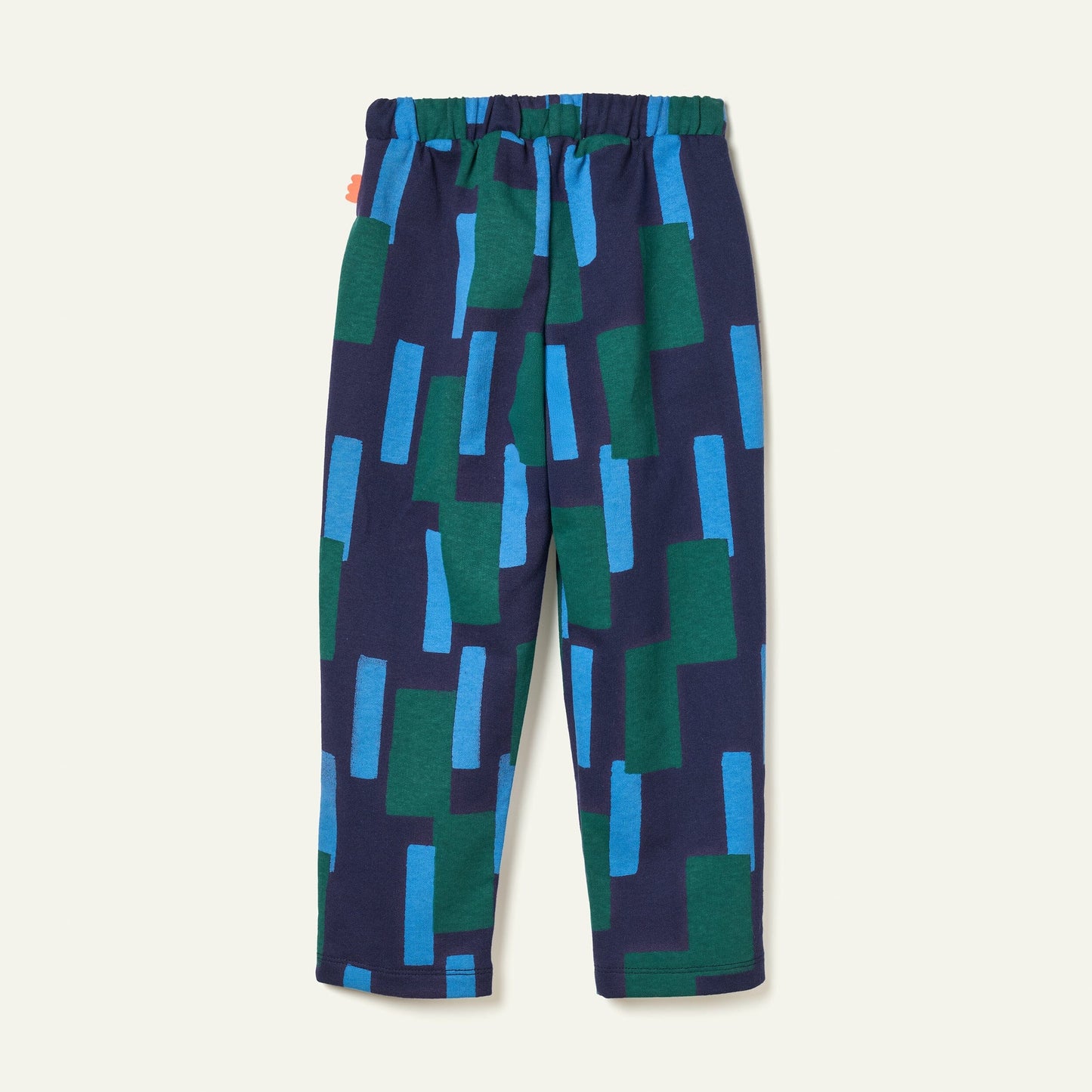 Recycled Cotton Blue Block Jogger Joggers 
