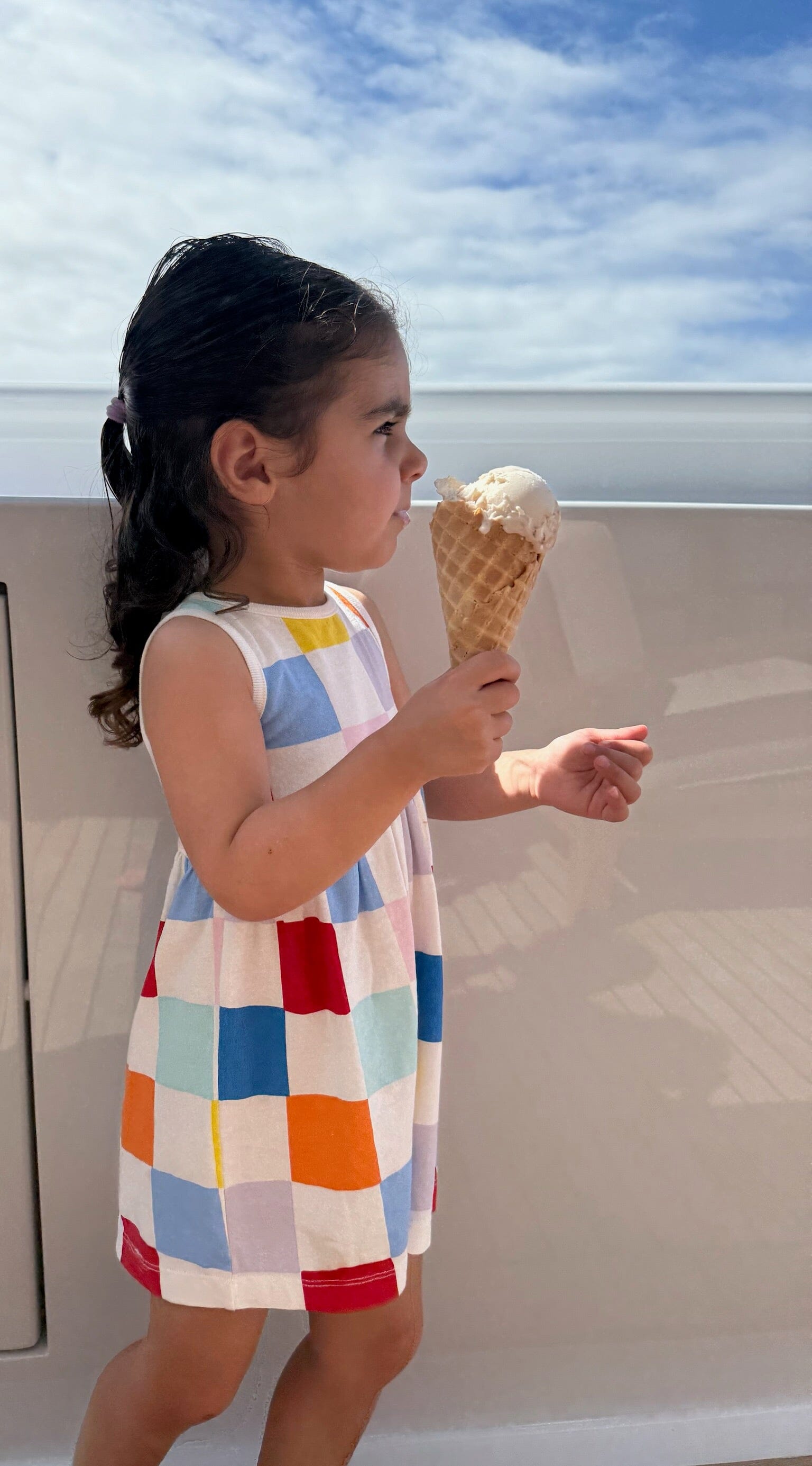 Recycled Cotton Checkered Baby Tank Dress Dresses 
