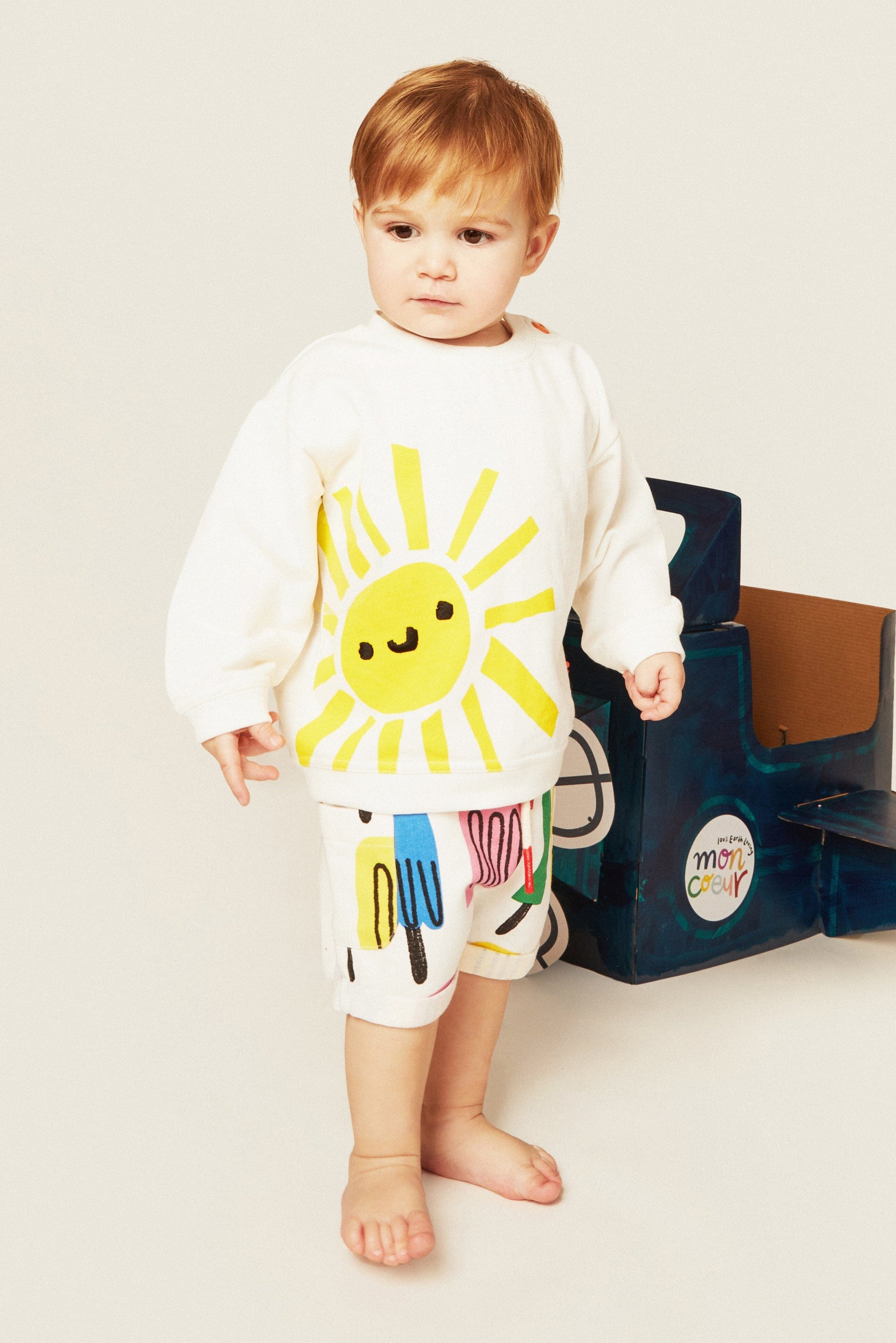 Recycled Cotton Ice Pop Baby Short Shorts 