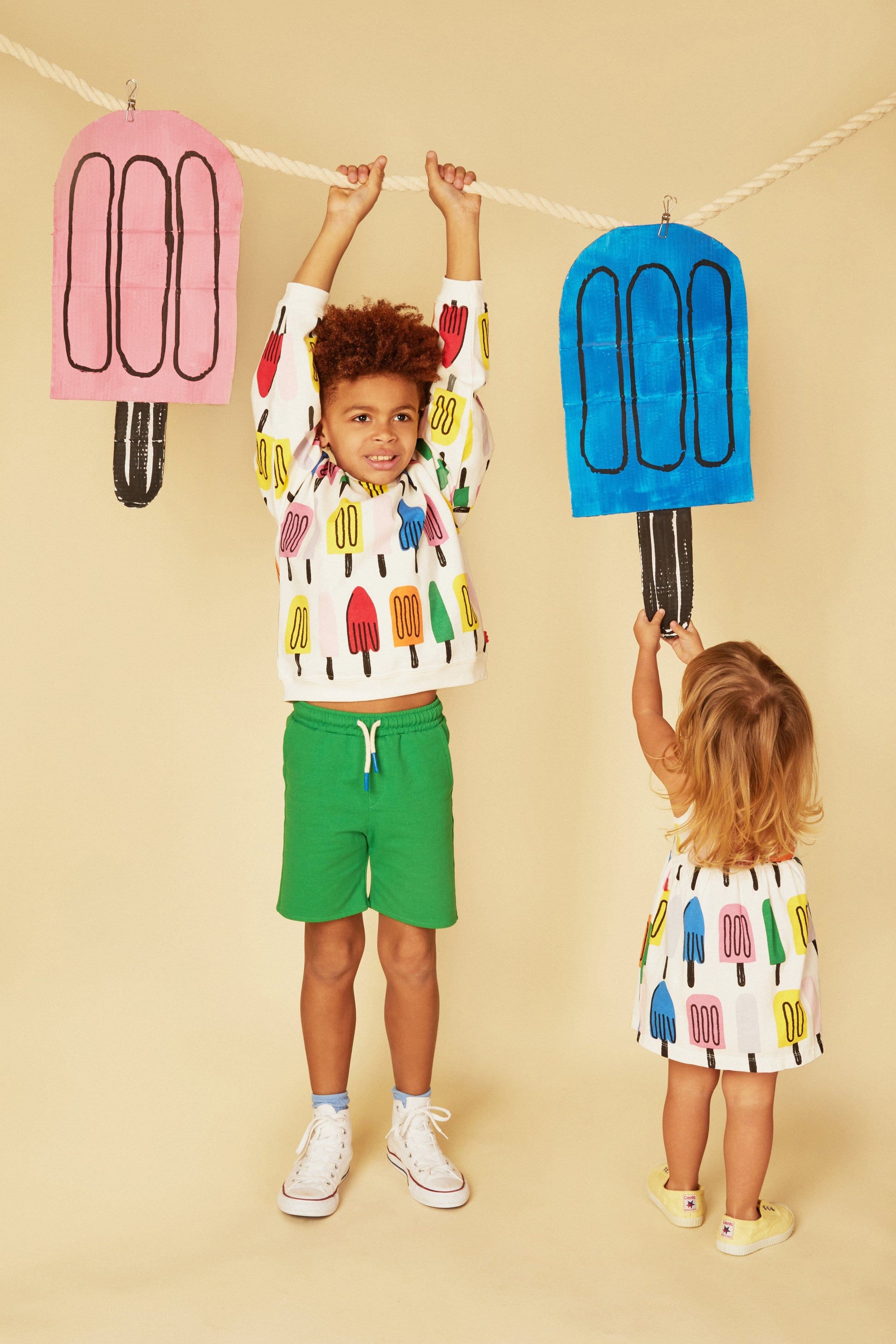 Recycled Cotton Ice Pop Baby Tank Dress Dresses 