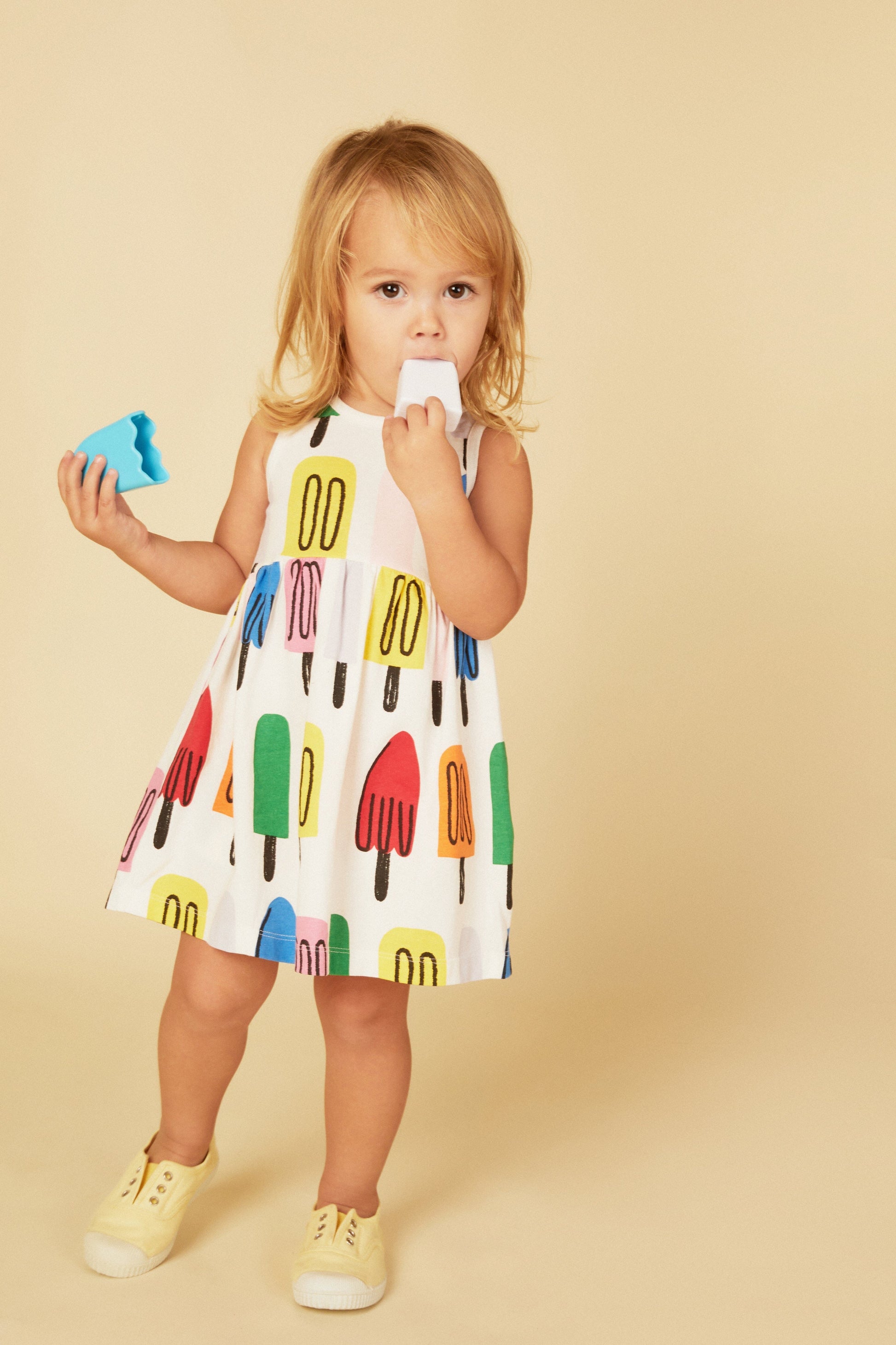 Recycled Cotton Ice Pop Baby Tank Dress Dresses 