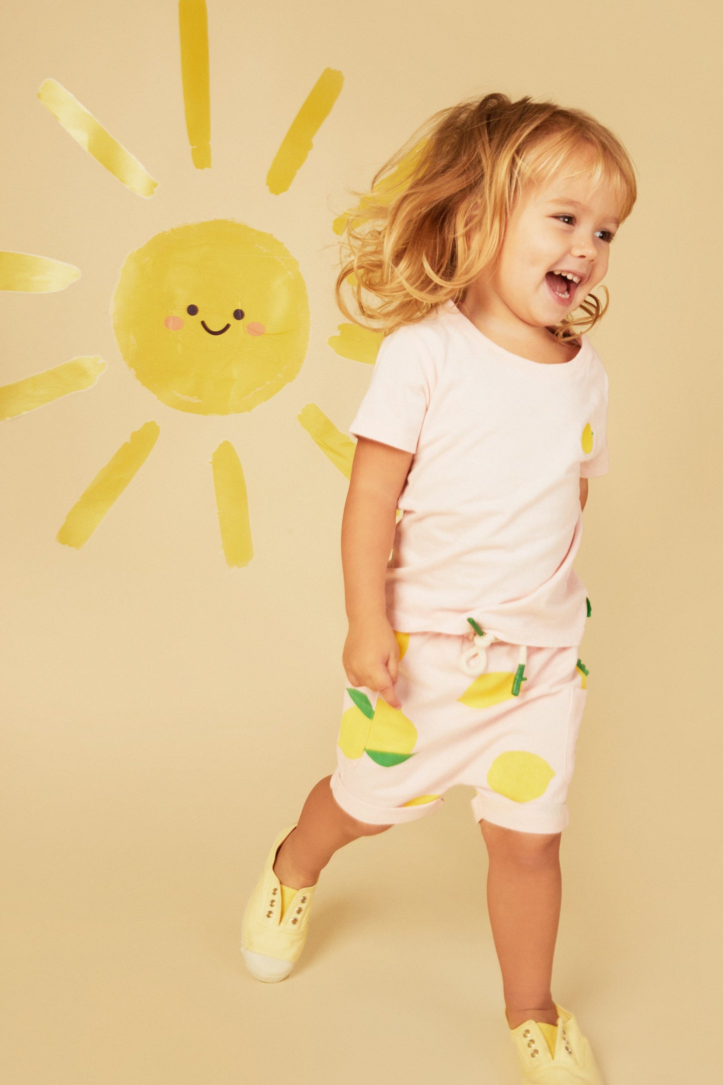 Recycled Cotton Lemon Baby T-Shirt Shirts/Tops 