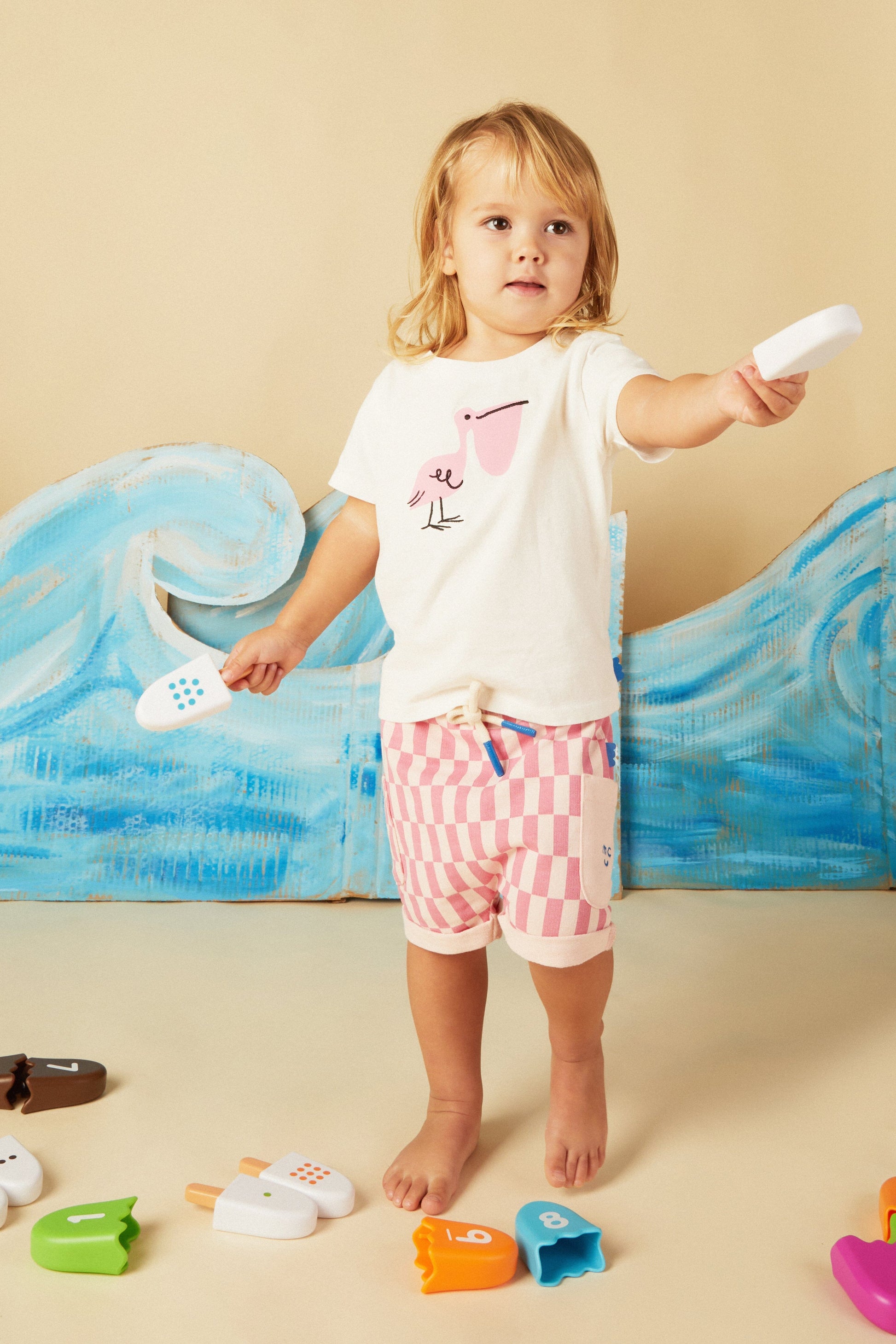 Recycled Cotton Pelican Baby T-Shirt Shirts/Tops 