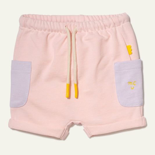 Recycled Cotton Pink Baby Short Shorts 
