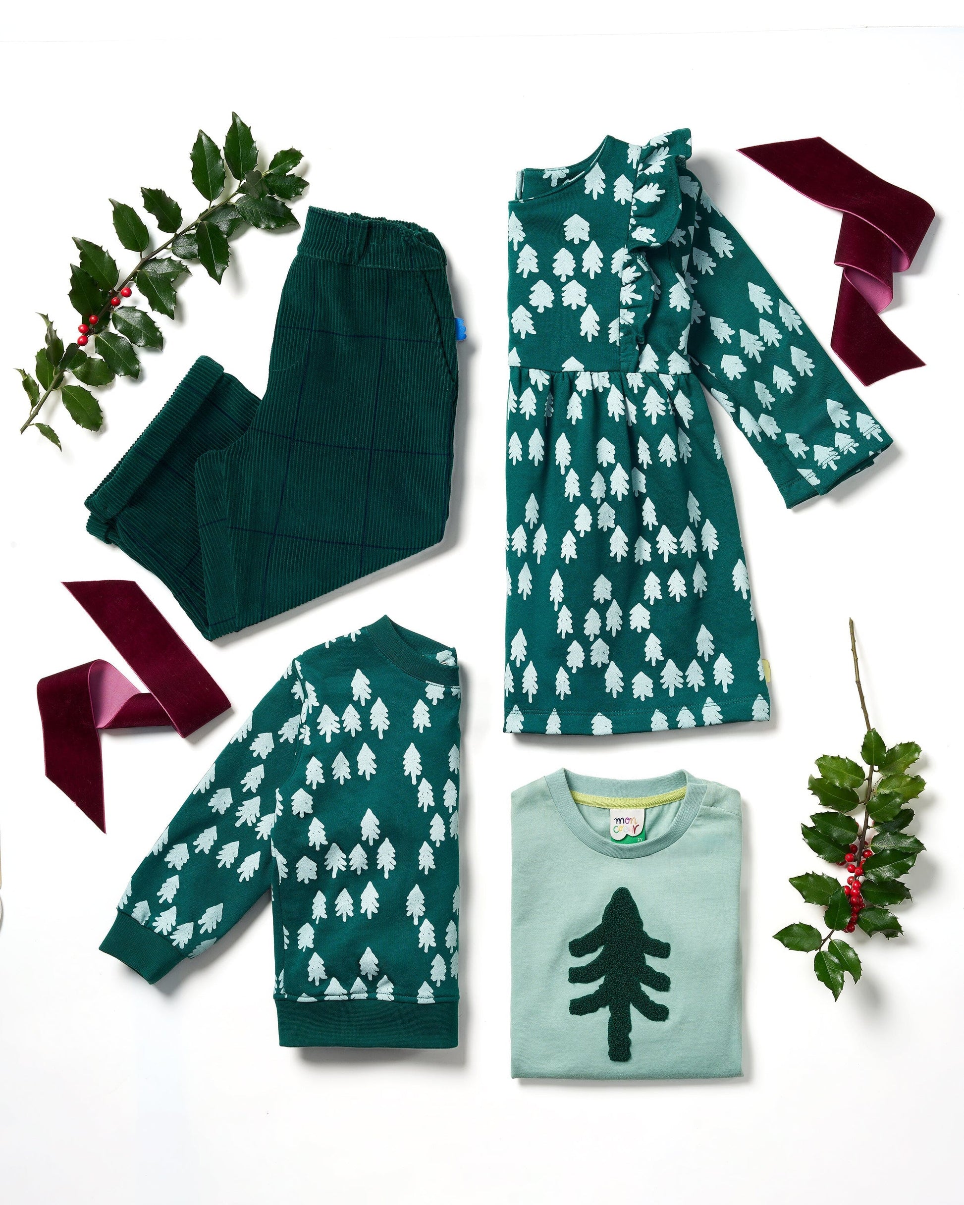 Recycled Cotton Snowy Pine T-Shirt Shirts/Tops 