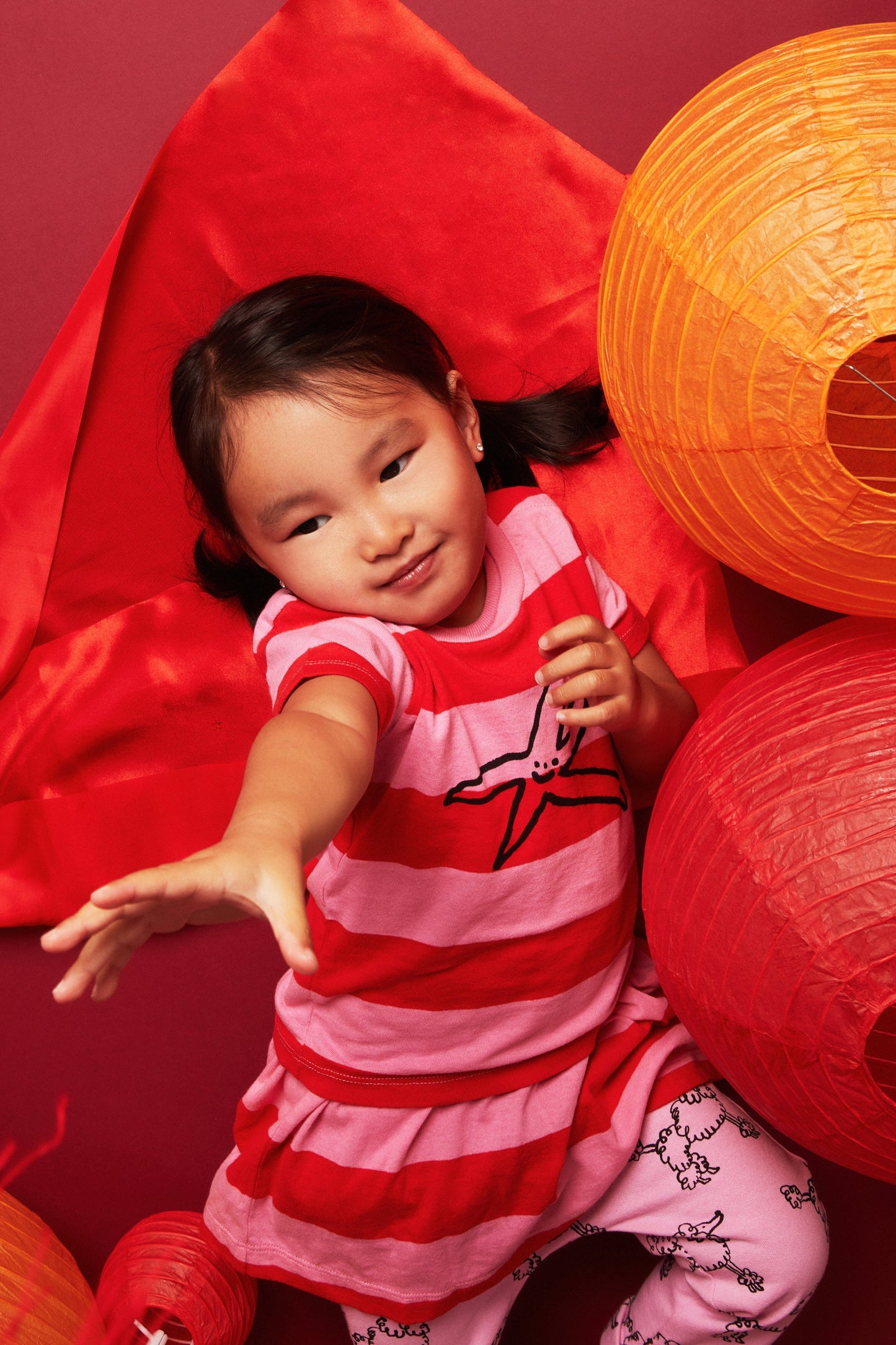 Recycled Cotton Stripe Starfish Baby T-Shirt Shirts/Tops 